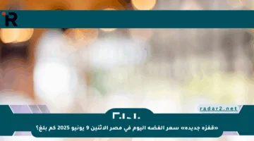 «قفزة جديدة» سعر الفضة اليوم في مصر الإثنين 9 يونيو 2025 كم بلغ؟